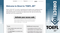 Direct to TOEFL iBT procvičování na internetu