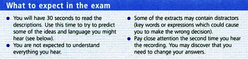 What to expect in the exam FCE